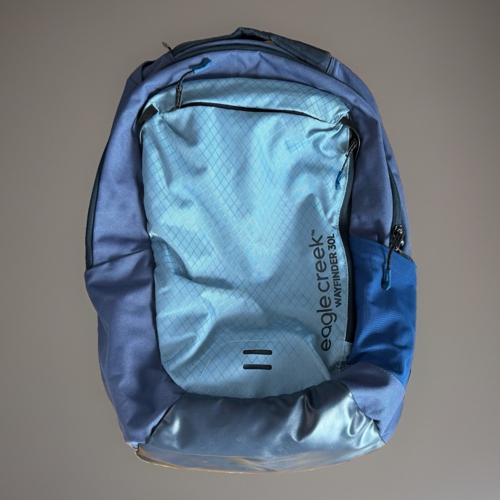 Eagle Creek Wayfinder Backpack 30l, Arctic Blue Hiking Travel Laptop Gorpcore